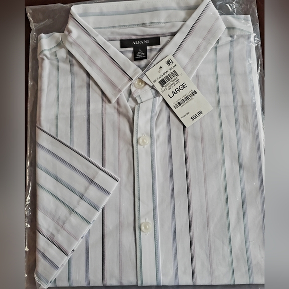 Alfani Other - Alfani Men's Multicolor Striped Button Down Shirt